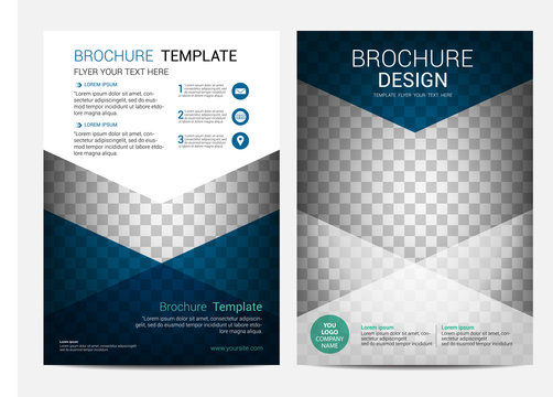 Brochure template design vector background, Annual report Leaflet Flyer template