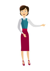 School Teacher Isolated Character