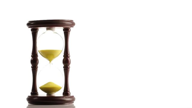 hourglass isolated on white
