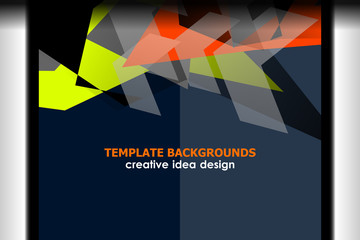 abstract template backgrounds design, Vector Illustration