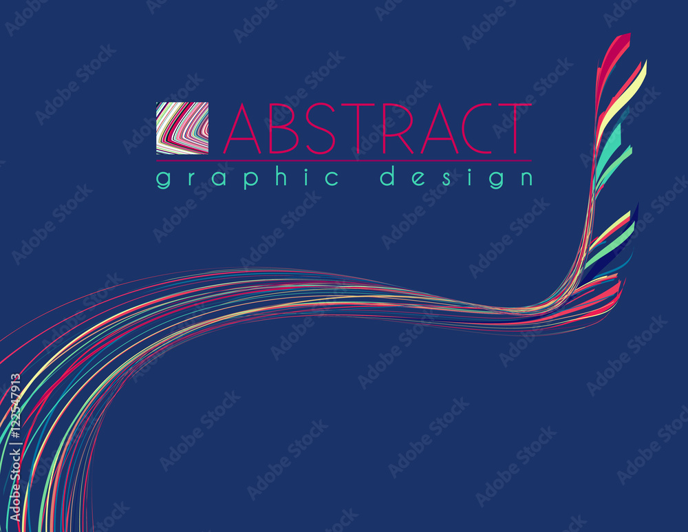 Poster Idea. Abstract template with particolored strips