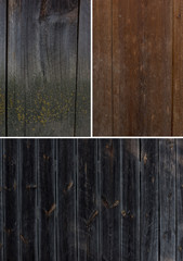 set of old wood textures