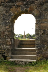 Alte Mauer Tor Blick auf Fort william Schottland