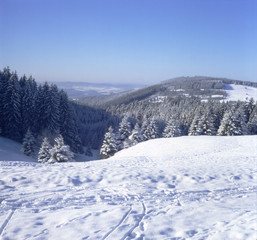Fototapeta na wymiar Winter Panoramablick 04