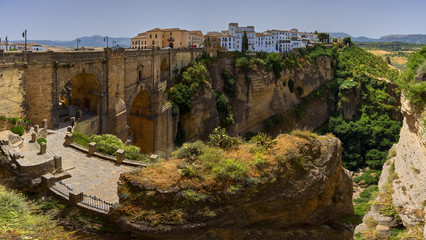 Fototapeta premium Ronda, Spain at the Puente Nuevo Bridge over the Tajo Gorge