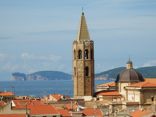 les toits de Alghero en Sardaigne