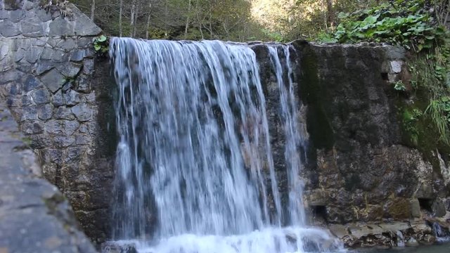 Pure fresh water waterfall