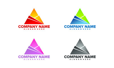 Colorfull A Initial Logo Illustration