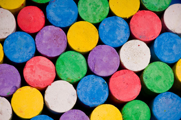 Colorful pastel chalk background