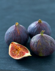 fresh figs on stone background