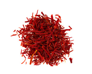 Fototapeta premium safran spice isolated o white