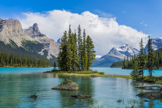 Spirit Island, Maligne Lake, Jasper National Park, Alberta, Canada