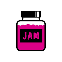 Jam icon on white background