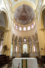 Fototapeta premium Paray Le Monial, France - September 13, 2016: The interior of th
