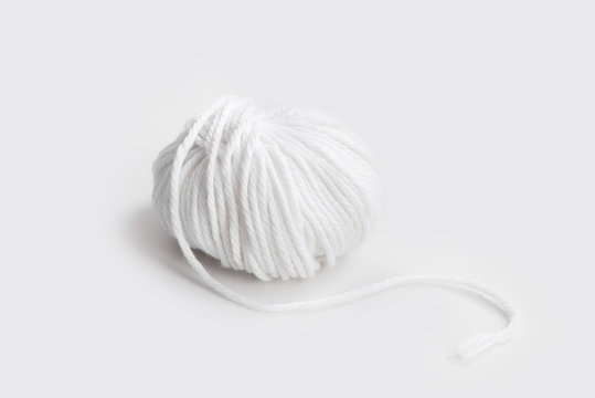 ball of white yarn