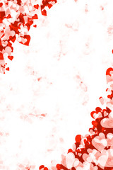 Red Grunge Heart Background - 122556327