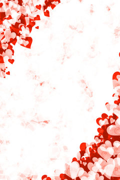 Red Grunge Heart Background