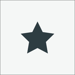 Star, favorite icon, vector illustration.