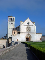 Fototapeta na wymiar Papal Basilica of Saint Francis of Assisi