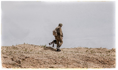 Soviet paratrooper in Afghanistan