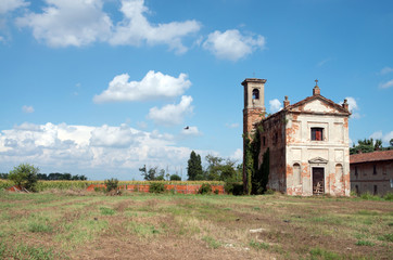 Fototapeta na wymiar Abandoned church