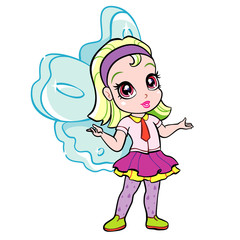 vector elf fairy girl