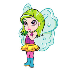 vector elf fairy girl