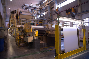 Naklejka premium Paper and pulp mill - Factory (Finishing Line)