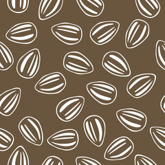 vector sunflower seeds pattern
