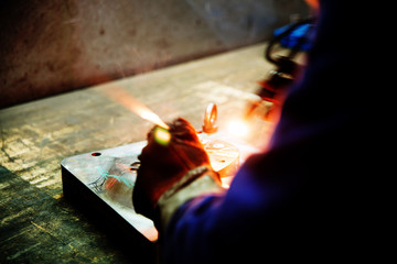 Workshop - welding blowtorch