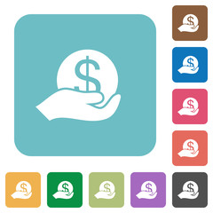 Flat save money icons