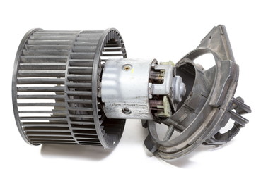 Old engine of a heater