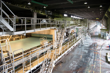 Paper and pulp mill - Factory, Plant - obrazy, fototapety, plakaty