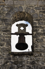 Obraz premium A church bell, Roncesvalles, Navarre, Spain