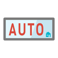 Automatic button vector.