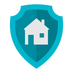 Home lock icon vector.