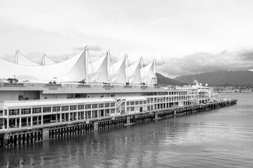 Canada Place, the cruise ship terminal and convention center, Vancouver, Canada - 122563925