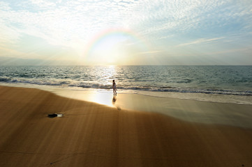 Ocean Rainbow Girl