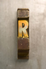 Letterpress R