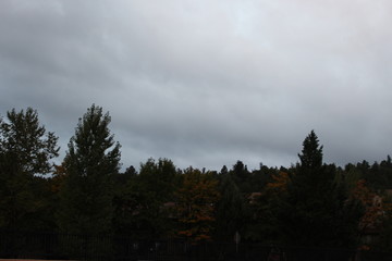 Overcast in the mountains