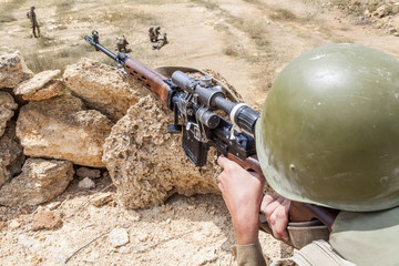 Soviet paratrooper in Afghanistan