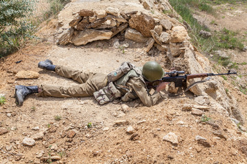 Soviet paratrooper in Afghanistan