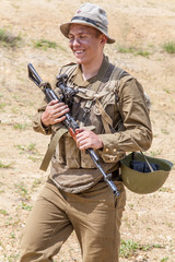 Soviet paratrooper in Afghanistan