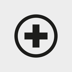 Obraz premium plus icon stock vector illustration flat design