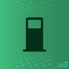 Petrol refueling station vector icon