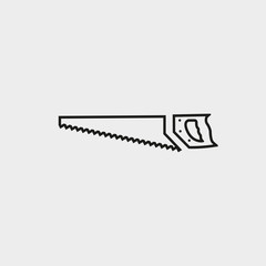 hacksaw icon stock vector illustration flat design