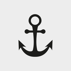 anchor icon stock vector illustration flat design