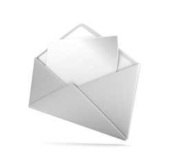 blank envelope concept   3d illustration
