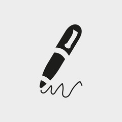pen icon stock vector illustration flat design