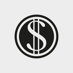 money icon stock vector illustration flat design